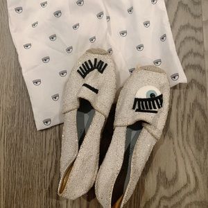 Chiara Ferragni Beaded Eye Motif Espadrilles